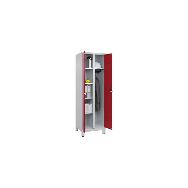 4067521054055 - Spind Classic Plus lichtgrau rubinrot 080610-20 S10001 1 Schließfach 600 x 500 x 1950 cm 4067521054055 C+P-Möbel 4067521054055 - Spind Classic Plus lichtgrau rubinrot 080610-20 S10001 1 Schließfach 600 x 500 x 1950 cm 4067521054055 C+P-Möbel